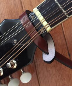 Walker & Williams M-41 Chestnut Brown Leather Mandolin Strap For A or F Types 21 71HzbqchBIL