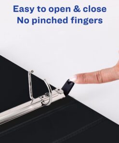 Avery Heavy-Duty 3 Ring Binder, 3 Inch One Touch EZD Rings, 3.5 Inch Spine, 1 Maroon Binder (79363) 11 71I GoZWqxL