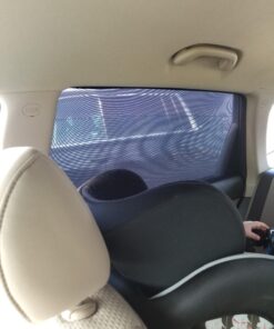 TFY Universal Car Side Window Sun Shade - Protects Your Kids from Sun Burn - Double Layer Design - Maximum Protection - Fit Most of Vehicle - 2 Pieces (Regular Contoured Window) Regular Contoured Window 33 71I K9kppPL