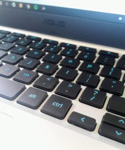 ASUS Chromebook C202 Laptop- 11.6" Ruggedized and Spill Resistant Design with 180 Degree Hinge, Intel Celeron N3060, 4GB RAM, 16GB eMMC Storage, Chrome OS- C202SA-YS02 Dark Blue, Silver 11.6" HD 49 71I LPg6BIL