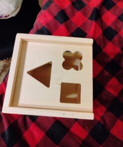 Melissa & Doug Shape Sorting Cube - Classic Wooden Toy With 12 Shapes - Kids Shape Sorter Toys For Toddlers Ages 2+ 38 71I Umvg6oL 1