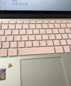 MOSISO Silicone Keyboard Cover Compatible with MacBook Air 13 inch A1466 A1369 2010-2017&Compatible with MacBook Pro 13/15 inch (with/Without Retina Display, 2015 or Older Version), Rose Quartz 43 71I VKBXRL 3