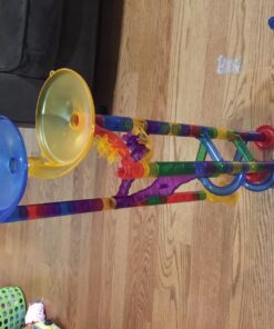 Marble Genius Marble Run (130 Complete Pieces) Maze Track or Board Games for Kids 8-12, for Adults, Teens, and Toddlers, (80 Translucent Marbulous Pieces + 50 Glass-Marble Set), Starter Set 2.) Starter Set - 130 Complete Pieces 27 71I0 LYlbL