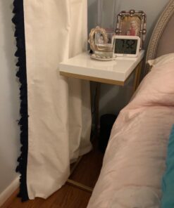 Monarch Specialties 3008, C-shaped, End, Side, Snack, Living Room, Bedroom, Laminate, White, Contemporary, Modern Accent Table-Glossy Chrome Metal, 10.25" L x 18.25" W x 25.25" H 40 71I05xQKJoL