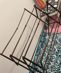 Household Essentials 5175 Collapsible Expandable Metal Clothes Drying Rack, Antique Bronze, STORAGE 23 71I0Jzh6uxL