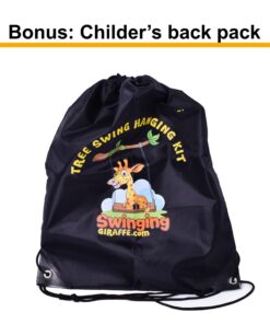 Tree Swing Hanging kit Straps, (Set of 2) Extra Long 10tf Each. Super Strong 5,000lbs + 2 Carabiners. for Swing Sets, Web Swings, Hammock & Tire Swing 30 71I0L6J1QrL