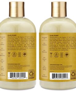 Alternative view of Shea Moisture Raw Shea Butter Shampoo and Conditioner Set, Deep Moisturizing with Sea Kelp & Argan Oil, Sulfate Free & Silicone Free, Curly Hair Products, Family Size, 13 Fl Oz (Pack of 2)