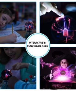 Plasma Ball,Touch Sensitive Plasma Lamp Light with USB OR Battery Powered Plasma Globe for Kids,Parties,Home,Decoration 3-Inches 23 71I2YNAus3L