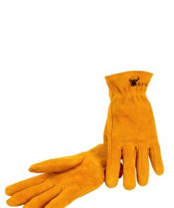 Alternative view of G & F Products Kids Genuine Leather Work Gloves, Kids Garden Gloves Full Leather Medium (Pack of 1)