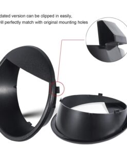 Opall Black Bezels Front Light Headlight Angry Bird Style Trim Cover for Jeep Wrangler JK JKU Rubicon Sahara 2007-2018, not for JL 25 71I2wBXj1nL