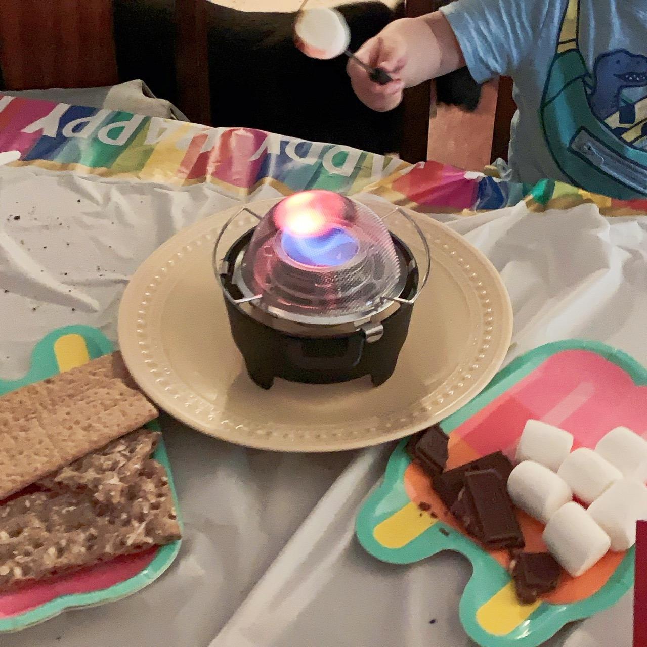 Sterno Smores Maker Junior, Table top Smores Roaster - Designed for Safe, Cord Free Indoor or Outdoor Fun, Ideal for Kids, Parties, Fun Housewarming Gifts and More Black 13 Sterno Smores Maker Junior, Table top Smores Roaster - Designed for Safe, Cord Free Indoor or Outdoor Fun, Ideal for Kids, Parties, Fun Housewarming Gifts and More Black - Image 13