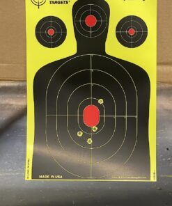 Splatterburst Targets - 12 x18 inch - Silhouette Splatter Target - Easily See Your Shots Burst Bright Fluorescent Yellow Upon Impact - Made in USA 10 pack 30 71I3Qce5gxL