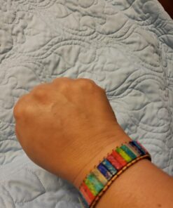 Plumiss 7 Chakra Bracelets for Women Boho Handmade Natural Jasper Stone Healing Energy Bead Leather Wrap Bracelet Jewelry Collection Chakra Jasper 33 71I3RK6lDcL