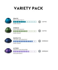 Nespresso Capsules VertuoLine, Intense Variety Pack, Dark Roast Coffee, 40 Count Coffee Pods, Brews 7.77 Ounce and 1.35 Ounce, 10 Count (Pack of 4) 10 Count (Pack of 4) 20 71I3gu7AWDL