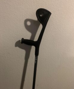 Vive Forearm Crutches (Pair) - Adjustable, Lightweight Arm Crutches Forearm for Adults - Ergonomic Arm Crutch Cuff and Comfortable Handles - Heavy Duty Crutches Non Slip Skid Replaceable Rubber Tips Black 31 71I4nL8fY7L