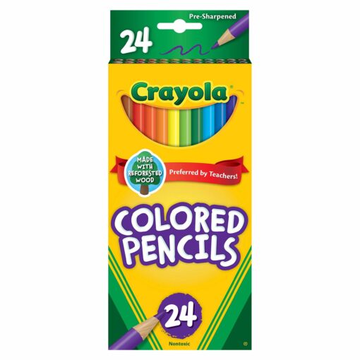 Crayola Colored Pencils, Coloring Supplies, 24 Count