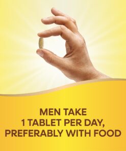 Nature's Way Alive! Men’s 50+ Daily Ultra Multivitamin, High Potency Formula, Supports Healthy Brain, Eyes & Heart*, Gluten-Free, 60 Tablets (Packaging May Vary) 23 71I660Q42L 1