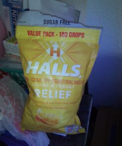 HALLS Relief Honey Lemon Sugar Free Cough Drops, Value Pack, 180 Drops 180 Count (Pack of 1) 52 71I6XBQuvGL