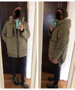 Orolay Women's Thickened Down Jacket Large Green 37 71I7dh7uZDL