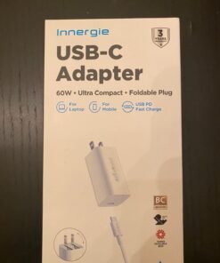 Innergie 60C-60 Watt PD 3.0 USB-C Wall Charger,Fast Charge 60W PD 3.0 Portable Laptop Power Adapter(Foldable Ver),Compatible with Switch/iPhone 15/MacBook Pro/Air/iPad/Windows PC(Delta Electronics) 60 Watts Foldable 50 71I8IoBEMhL