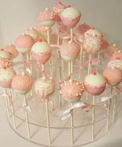 YestBuy Cake Pop Display Stand, 30 Hole Cake Pop Holder , 3 Tiered Lollipop Holder for Weddings, Birthday Parties, Anniversaries Gift, Halloween, Christmas Candy Decorative (Clear) 30 holes 28 71I8ZCkDUML