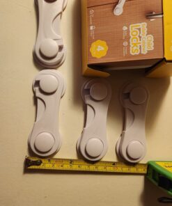 Cabinet Locks - Adoric Life Child Safety Locks 4 Pack - Baby Safety Cabinet Locks - Baby Proofing Cabinet Kitchen System with Strong Adhesive Tape White-4pc 29 71I8fYQrpBL