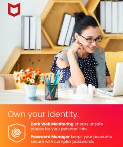 McAfee Total Protection| 10 Device | Antivirus Internet Security Software | VPN, Password Manager, Dark Web Monitoring & Parental Controls | 1-Year Subscription | Key Card Mailed Keycard 10 Devices 10 71I9fPjDcIL
