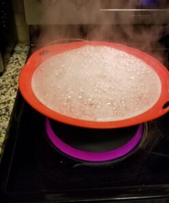 1 X Boil Over Safeguard - Silicone Lid Stops Pots and Pans from Messy Spillovers 36 71I9n6aqOmL