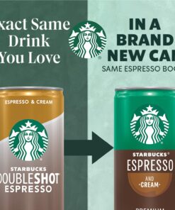 Alternative view of Starbucks Ready to Drink Coffee, Espresso & Cream, 6.5oz Cans (12 Pack) (Packaging May Vary) Espresso Cream
