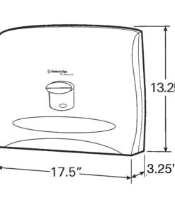 Scott 09505 Personal Seat Toilet Seat Cover Dispenser, 17 1/2 x 2 1/4 x 13 1/4, White 10 71IAf8yOzyL