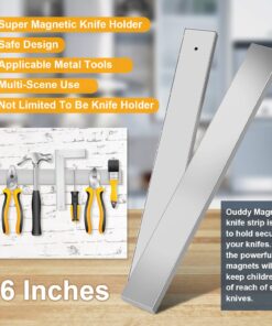 Ouddy Magnetic Knife Holder, 16 Inch Stainless Steel Magnetic Knife Strip, Magnetic Knife Bar Rack Block for Kitchen Utensil Holder, Art Supply Organizer & Tool Holder 23 71ICUcNYWLL