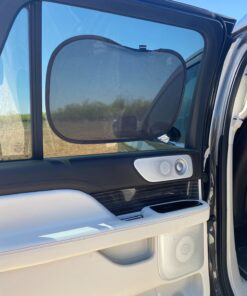 Enovoe Car Window Shades for Baby (21"x14") - 4 Pack - Sun Shade Blocker, Cling Window Cover - Glare Shield and UV Rays Protection for Your Child - Side Window Screens for SUV- Mesh Car Window Shade Black 37 71IChMt5wvL