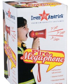 Dress Up America Firefighter Megaphone For Kids - Red Fireman Megaphone Bullhorn With Siren Sound 13 71IDlz59LWL