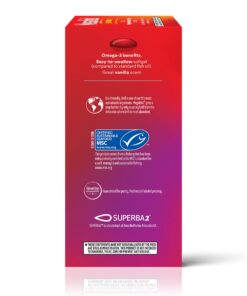 Megared Omega 3 Fish Oil & Antarctic Krill Oil Softgels for Brain, Heart, Joints & Eye Support, (80 Count Bottle), Concentrated Omega 3 Fatty Acid Supplement with EPA, DHA, Phospholipids 500mg 80ct 49 71IEJdujImL