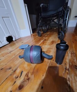 Perfect Fitness Ab Carver Pro Roller Wheel With Built In Spring Resistance, At Home Core Workout Equipment, Red 27 71IEeLevmiL