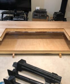 2x4basics 90164MI Custom Work Bench and Shelving Storage System, Black Work Bench with Shelf 79 71IEnhMOrML