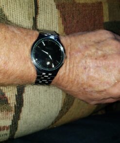 cofuo Mens Stainless Steel Analog Watch, Mens Luxury Wrist Dress Waterproof Watches, Quartz Classic Work Business Casual Watch with Roman Numeral Black 35 71IF6Y1xlnL