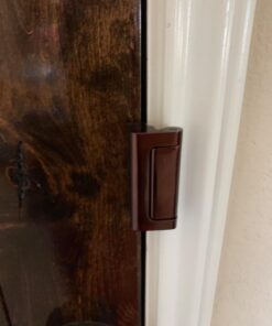 BAOWEIJD Door Lock Child Proof, Home Security Door Reinforcement Lock Withstand 800 lbs Door Latch Double Safety Security Protection for Your Home (Brown Door Security Lock) Brown 38 71IFyI2fL