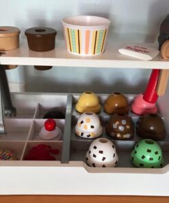 Melissa & Doug Wooden Scoop and Serve Ice Cream Counter (28 pcs) - Play Food and Accessories - Pretend Food Toys, Ice Cream Shop Toys For Kids Ages 3+ Scoop & Serve Ice Cream Counter 42 71IGPBO4hJL