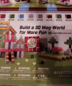 100PCS Magnetic Blocks-Build Mine Magnet World Set for Boys & Girls Age 3-5 6-8, STEM Sensory Toys for Toddlers Gifts for 3+ Years Old Girls Boys, Classroom Must Haves Construction Toys Magnetic world cubes 38 71IGhqR5B4L