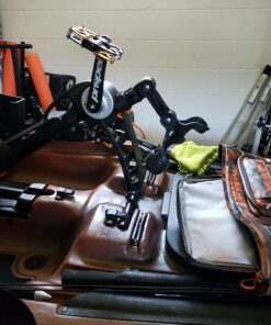 YakAttack Omega Fishing Rod Holder with Track Mounted LockNLoad Mounting System, Pro and Standard Edition - Multiple Colors | Kayak Fishing Accessories Black (Professional) 36 71IHW0YiReL