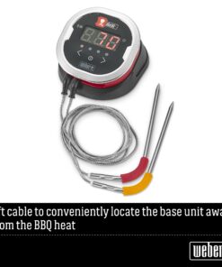 iDevices iGrill 2 Bluetooth Smart Meat Thermometer w/2 Color-Coded Meat Probes, 200-Hour Battery Life, Illuminated Display and LED Temperature Readout 37 71IHhLiozIL 1