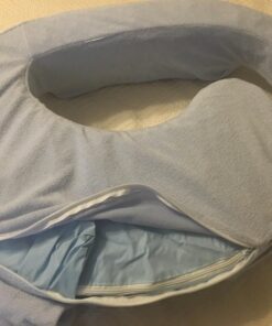 My Brest Friend Nursing Pillow Waterproof Slipcover – Machine Washable Breastfeeding Cushion Cover - Pillow not Included,Vinyl, Blue 19 71IJp9KvZTL