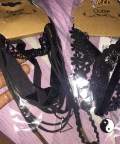 Outee 9 Pcs Choker Set Black Chokers Necklaces for Women Black Velvet Choker Necklaces for Teen Girls Henna Tattoo Ribbon Chokers for Women 53 71IMHAOIyJL