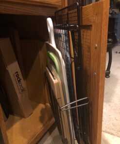 SimpleHouseware Over Cabinet Door Organizer, Mesh Bronze Brown 34 71INMdlHV1L