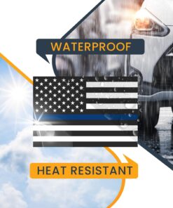 Magnet Me Up Thin Blue Line American Flag Magnet Decal, 4x6 Inch, Heavy-Duty Automotive Magnet for Car, Truck, SUV, Show Your Support for Police and Law Enforcement Officers, Made in The USA 23 71INykI1VIL