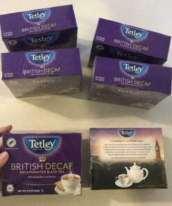 Tetley British Blend Premium Decaf Black Tea, Decaffeinated Tea, 40 Tea Bags (Pack of 6), Rainforest Alliance Certified 21 71IOidB4UAL