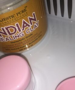 MAJESTIC PURE Bentonite Clay - Indian Healing Clay - Deep Pore Cleansing Mask - Clay Mask for Face, Hair, Acne, Detoxify and Skin Care - Sodium Bentonite Powder - Facial Mask for Men & Women - 20 oz 53 71IP5OggXEL