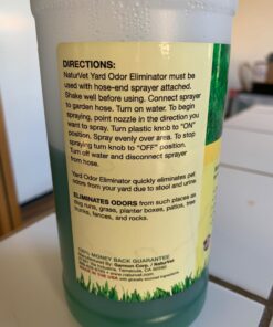 NaturVet – Yard Odor Eliminator – Eliminate Stool and Urine Odors from Lawn and Yard – Designed for Use on Grass, Plants, Patios, Gravel, Concrete & More – 31.6 oz Ready-to-Use with Nozzle Without Citronella 32 Fl Oz (Pack of 1) 29 71IQTrjiVEL