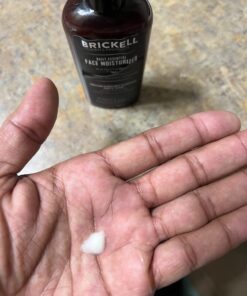 Brickell Men's Daily Essential Face Moisturizer for Men, Natural and Organic Fast-Absorbing Face Lotion with Hyaluronic Acid, Green Tea, and Jojoba, 4 Ounce, Scented 4 Fl Oz (Pack of 1) 34 71IQyuzjzNL